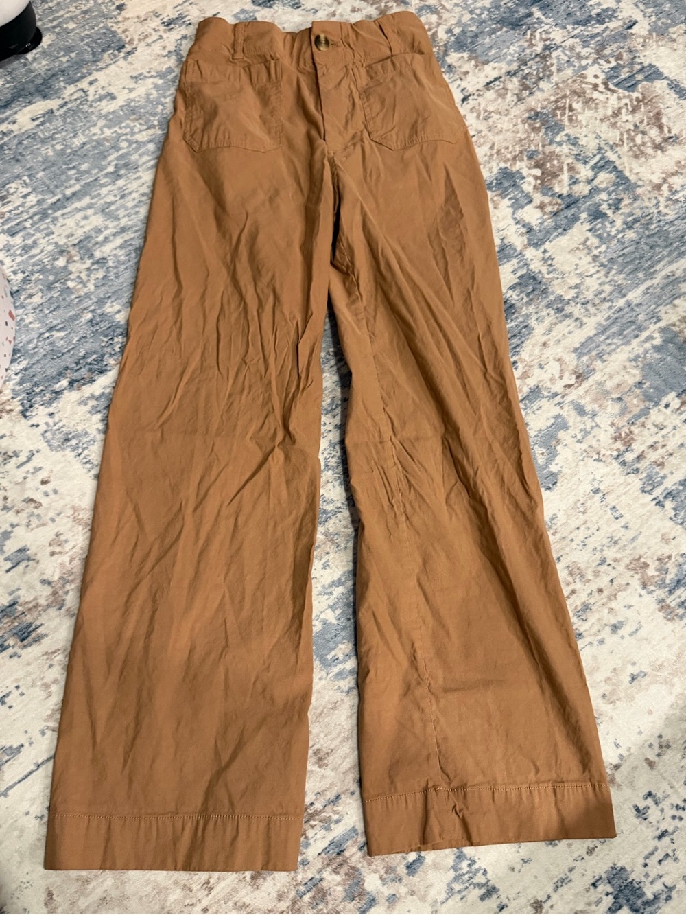 Maeve Anthropologie The Colette Wide Leg Pants Brown Size 27 - Picture 2 of 7
